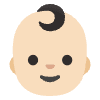 Baby Light Skin Tone Element from Noto Emojis Set