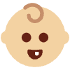 Baby Medium Light Skin Tone Element from Twemoji Emoji Set