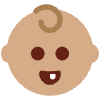 Baby Medium Skin Tone Element from Twemoji Emoji Set