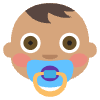 Baby Medium Skin Tone Element from EmojiTwo Colors Set