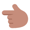 Backhand Index Pointing Left Flat Medium Emoji from Fluent Emoji Flat Set | Free Download as SVG Vector and Transparent PNG | Streamline emojis