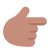 Backhand Index Pointing Right Flat Medium Emoji from Fluent Emoji Flat Set | Free Download as SVG Vector and Transparent PNG | Streamline emojis