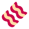 Bacon Flat Emoji from Fluent Emoji Flat Set | Free Download as SVG Vector and Transparent PNG | Streamline emojis