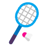 Badminton Flat Emoji from Fluent Emoji Flat Set | Free Download as SVG Vector and Transparent PNG | Streamline emojis