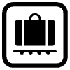 Baggage Claim High Contrast Emoji from Fluent Emoji High Contrast Set | Free Download as SVG Vector and Transparent PNG | Streamline emojis