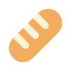 Baguette Bread Flat Emoji from Fluent Emoji Flat Set | Free Download as SVG Vector and Transparent PNG | Streamline emojis