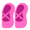 Ballet Shoes Flat Emoji from Fluent Emoji Flat Set | Free Download as SVG Vector and Transparent PNG | Streamline emojis