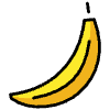 Banana Element from OpenMoji Emoji Set