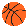 Basketball Flat Emoji from Fluent Emoji Flat Set | Free Download as SVG Vector and Transparent PNG | Streamline emojis