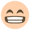Beaming Smile Emoji Element from EmojiTwo Colors Set