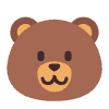 Bear Flat Emoji from Fluent Emoji Flat Set | Free Download as SVG Vector and Transparent PNG | Streamline emojis