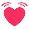 Beating Heart Flat Element from Fluent Emoji Flat Set