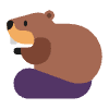 Beaver Flat Element from Fluent Emoji Flat Set