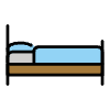 Bed Element from OpenMoji Emoji Set