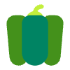 Bell Pepper Flat Element from Fluent Emoji Flat Set