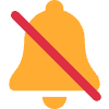 Bell With Slash Element from Twemoji Emoji Set