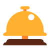 Bellhop Bell Flat Element from Fluent Emoji Flat Set