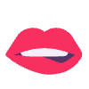 Biting Lip Flat Element from Fluent Emoji Flat Set