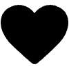 Black Heart High Contrast Emoji from Fluent Emoji High Contrast Set | Free Download as SVG Vector and Transparent PNG | Streamline emojis