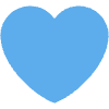 Blue Heart Element from Twemoji Emoji Set