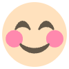 Blushing Face Element from EmojiTwo Colors Set