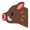 Boar Flat Element from Fluent Emoji Flat Set