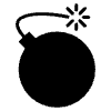 Bomb Element from EmojiTwo Black Set