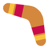 Boomerang Flat Emoji from Fluent Emoji Flat Set | Free Download as SVG Vector and Transparent PNG | Streamline emojis