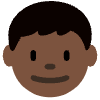 Boy Dark Skin Tone Element from Twemoji Emoji Set
