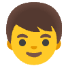 Boy Element from Noto Emojis Set