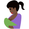 Breast Feeding Dark Skin Tone Element from Twemoji Emoji Set