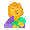 Breast Feeding Flat Default Element from Fluent Emoji Flat Set