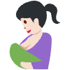 Breast Feeding Light Skin Tone Element from Twemoji Emoji Set