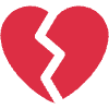 Broken Heart Element from Twemoji Emoji Set