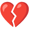 Broken Heart Element from Noto Emojis Set