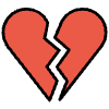 Broken Heart Element from OpenMoji Emoji Set