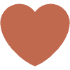 Brown Heart Element from Twemoji Emoji Set