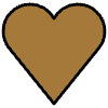 Brown Heart Element from OpenMoji Emoji Set
