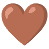 Brown Heart Element from Noto Emojis Set