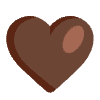 Brown Heart Flat Element from Fluent Emoji Flat Set