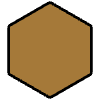 Brown Hexagon Element from OpenMoji Emoji Set