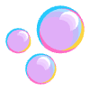 Bubbles Flat Element from Fluent Emoji Flat Set