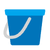 Bucket Flat Element from Fluent Emoji Flat Set