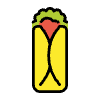 Burrito Element from OpenMoji Emoji Set
