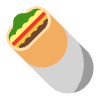 Burrito Flat Element from Fluent Emoji Flat Set
