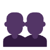 Busts In Silhouette Flat Element from Fluent Emoji Flat Set