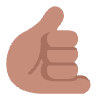 Call Me Hand Flat Medium Element from Fluent Emoji Flat Set