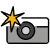 Camera With Flash Element from OpenMoji Emoji Set