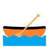 Canoe Flat Element from Fluent Emoji Flat Set