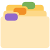 Card Index Dividers Element from Twemoji Emoji Set